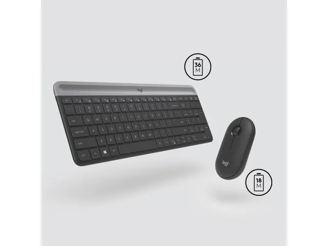 Logitech MK470 Toetsenbord QWERTZ Zwitsers Draadloos + muis