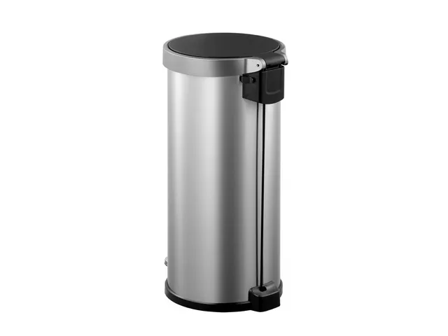 Aria pedaalemmer rond 35 Liter mat RVS