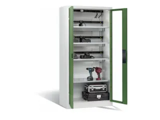 acculaadkast,HxBxD 1950x930x500mm,15stekkerdozen 230 V,ventilator - 1