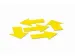 OUTLET Feuille magnétique Symbole Flèche Jaune 40x60 mm