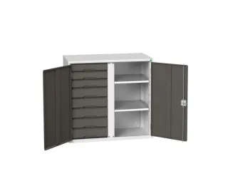 universele kast,HxBxD 1000x1050x550mm,2xStalen bodem,8lade(n) - 1