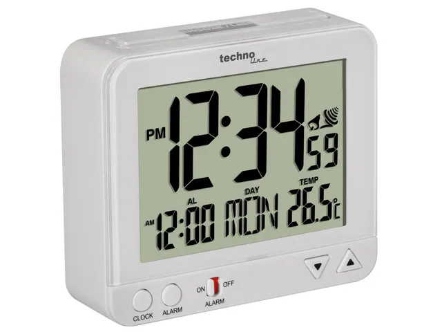 Wekker Technoline WT 195 95x80x32mm wit