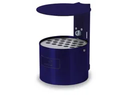 Asbak 4 liter 290x200mm Wandmontage Rond Overkapping Blauw