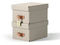Puro opberdoos small A5 7 liter beige 2 stuks