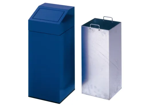 Afvalverzamelaar 76 Liter 890x380x380mm Sticker Papier Blauw