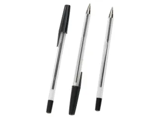 Balpen Met Dop Medium Punt 1.0mm Zwart - 3