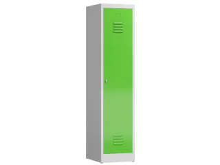 garderobekast 1800x415x500mm 1vak klink sokkel romp RAL7035 RAL6018 - 1