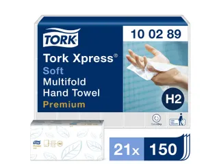 Tork 100289 Xpress Handdoek Premium H2 I-vouw Soft 2-laags 3150 stuks - 1