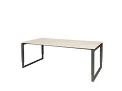 Domino Plus Vergadertafel Hoogte Instelbaar 200x100 Lindberg Eiken Zw