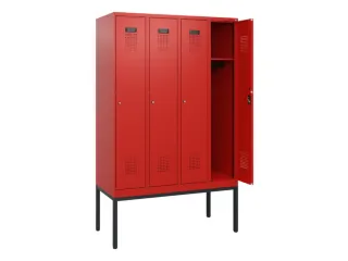 schoollocker,HxBxD 1950x1200x500mm,4vak,vak B 300mm,cil.-slot - 1