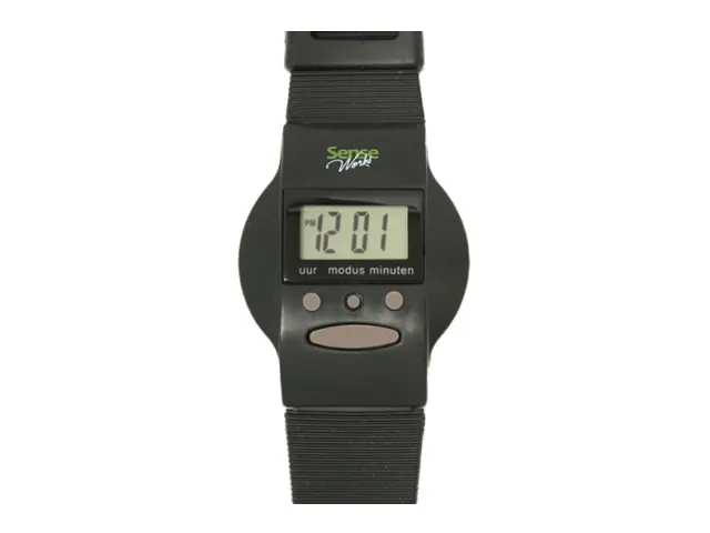 Horloge Senseworks Nederlandssprekend 12/24 zwart
