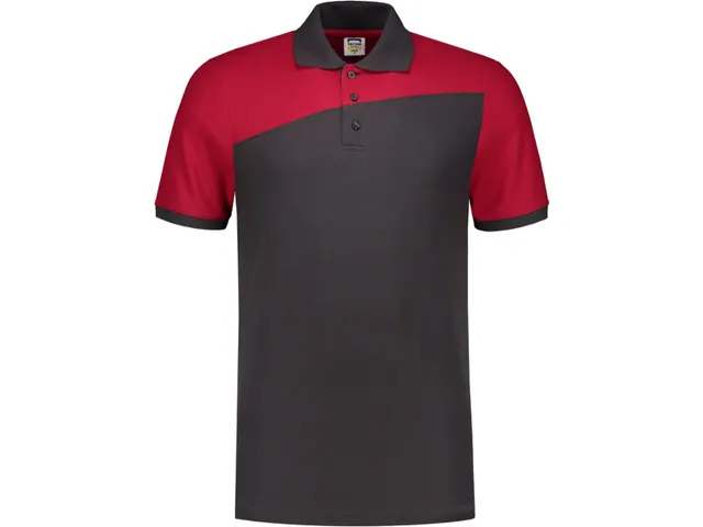 Tricorp 202006 polo, grijs/rood, maat 2XL, per stuk