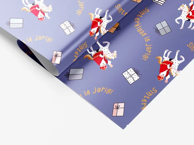 Haza Inpakpapier Sint en Co 200x70cm assorti