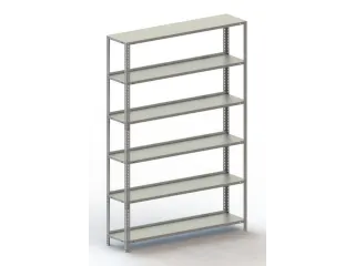 magazijnstelling,grondveld,HxBxD 1850x1254x304mm,vaklast 80kg - 2