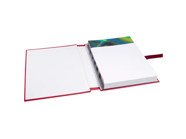 Map uitrekbare rug met papieren klep 24x32cm Rood A4