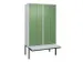 locker voor scheiding van kleding,HxBxD 2120x1200x815mm,4vak