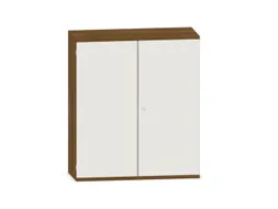 kantoorkast,HxBxD 1150x1000x430mm,decor romp noten,decor front wit