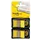 Indextabs 3M Post-it 680 25.4x43.2mm duopack geel