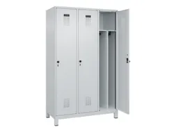 locker voor scheiding van kleding,HxBxD 1950x1200x500mm,3vak