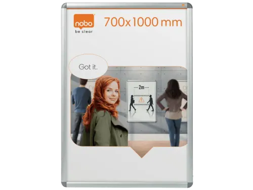 Clicklijst Nobo Essence Aluminium B1 700x1000mm