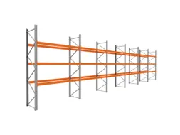 palletstelling,basis+5xaanbouw,HxBxD 3990x16900x1100mm,vakl. 3000kg