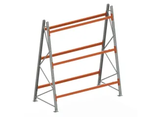 magazijnrek voor profielen,grondveld,tweezijdig,HxBxD 3300x2700x1400mm - 1