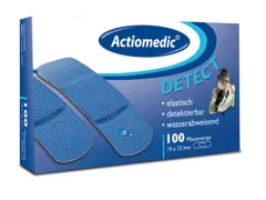 Pleisterstrips Detecteerbaar L X B 72x 19mm Blauw