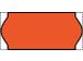 Prijsetiket 12x26mm Sato Samark permanent fluor rood - 1