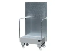 verrijdbare opvangbak,v. 2x60l vat,opvangvol. 60l,HxBxD 1685x890x570mm