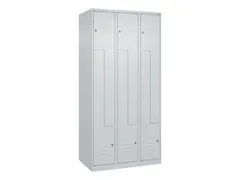 Z-garderobekast,HxBxD 1850x900x500mm,vak B 150/300mm,cil.-slot