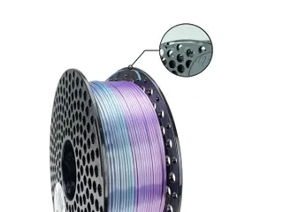 Azurefilm PLA Silk 3D filament 1,75mm Rainbow Aurora 1kg - 2