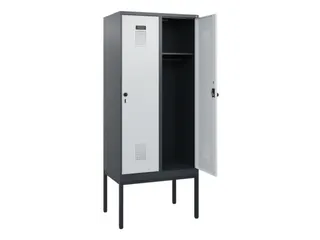 schoollocker,HxBxD 1950x800x500mm,2vak,vak B 400mm,draaigrendel - 1