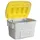 strooigoedbak,700l,HxBxD 930x1400x1070mm,PE,grijs,deksel geel