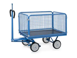 Handtrekwagen Trekoog 6433vz Draadgaas 700kg 1200x800mm Massief Rubber - 1