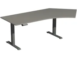 Elektrisch in hgte vst. hoekbureau,HxBxD 630-1280x2166x1130mm