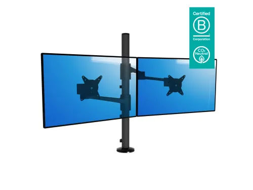 Monitorarm ViewLite 143 2 Schermen Zwart