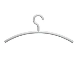 OUTLET Kledinghanger MAUL acryl 46X19cm wit 5 stuks