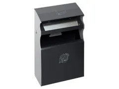 Combi-asbak Antraciet 2/5 liter 540x300x140mm Overkapping Cilinderslot