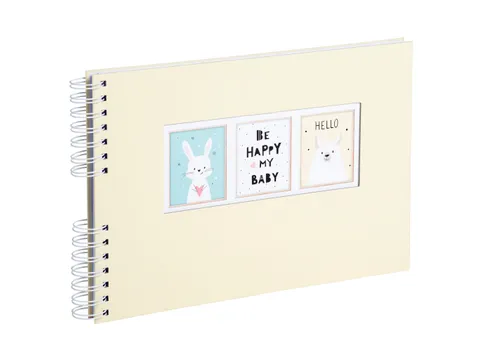 Alb spiralé 50p blan c 32x22 Sweet jaune