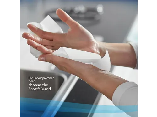 Handdoek Scott i-vouw 1-laags 21x20cm wit 15x304stuks 6689