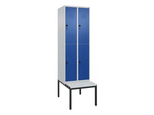 Dubbeldekse dekenkist,HxBxD 2120x600x815mm,2x2vak.,vak B 300mm