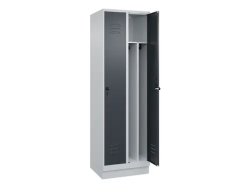 locker voor scheiding van kleding,HxBxD 1950x600x500mm,2vak
