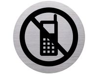 RVS pictogram 'verbod gebruik smartphone'