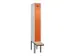 locker met bank,voor scheiding van kleding,HxBxD 2120x300x815mm,1vak