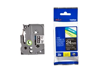 Labeltape Brother P-touch TZe-355 standaard 24mm wit op zwart - 3