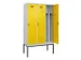 locker voor scheiding van kleding,HxBxD 2120x1200x500mm,3vak