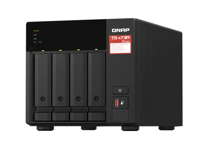 QNAP TS-473A + QSW-1105-5T Bundle Pack, NAS, Tower, Ryzen Embedded, V1