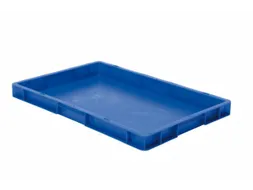 Euronorm-stapelbak 9.5l 50x600x400mm Wanden/bodem Gesloten Blauw