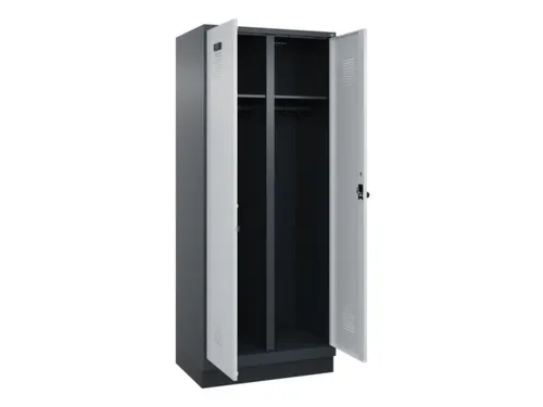 locker voor scheiding van kleding,HxBxD 1950x800x500mm,2vak