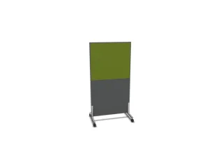 scheidingswand,HxB 1545x800mm,MS-donkergrijs,BN7048-groen - 2